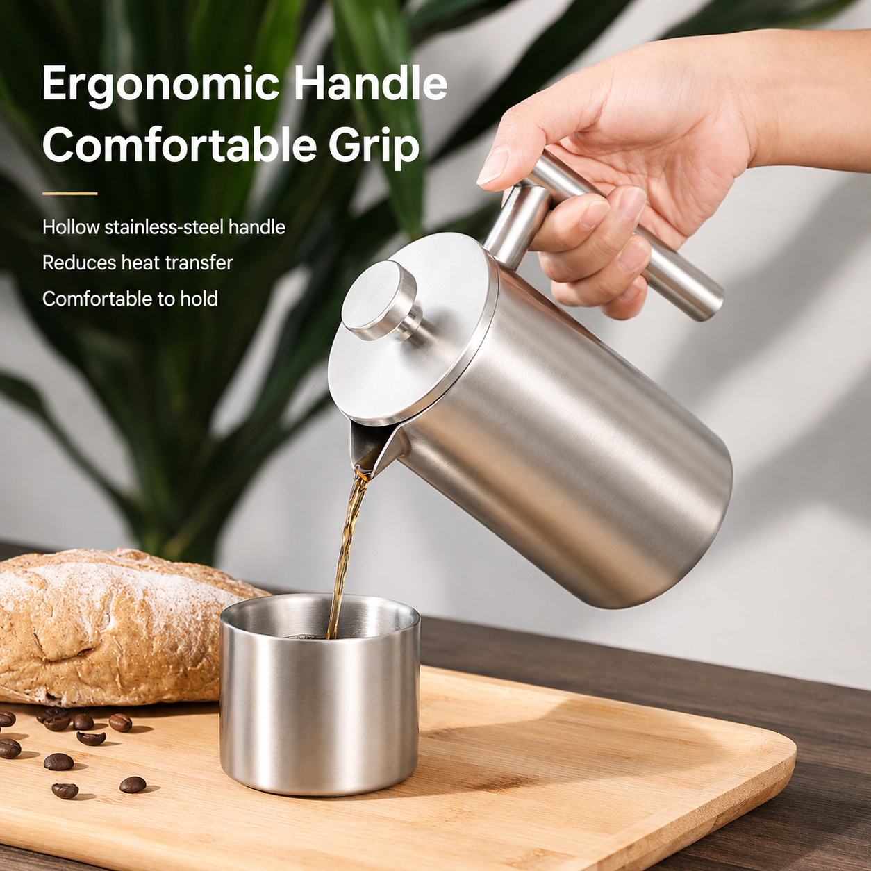 Double-Wall Stainless Steel French Press - Image 6