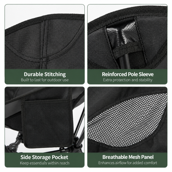 Portable Folding Camping Moon Chair - Image 4