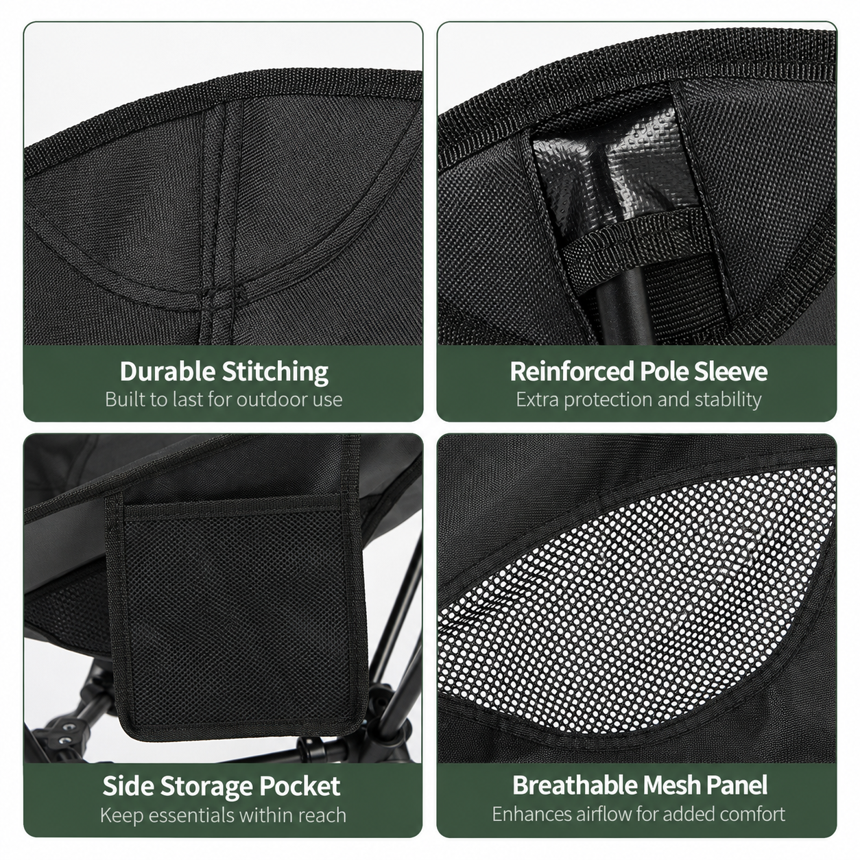 Portable Folding Camping Moon Chair - Image 4