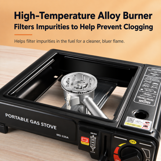 Portable Single-Burner Camping Gas Stove - Image 5