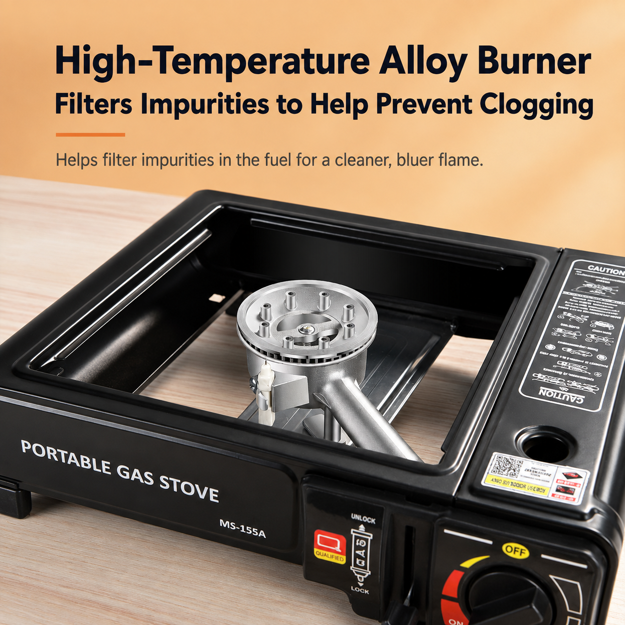 Portable Single-Burner Camping Gas Stove - Image 5