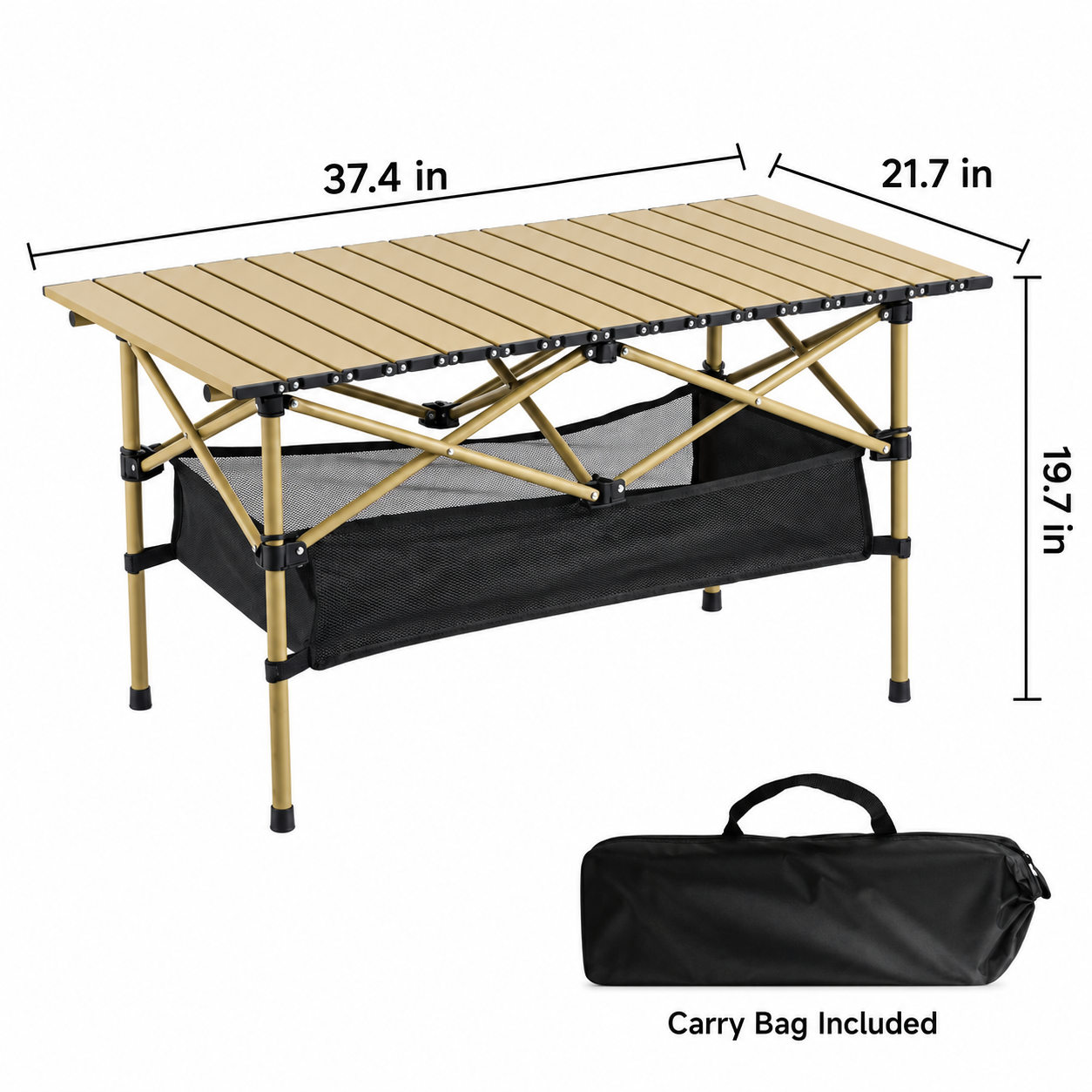 Portable Folding Aluminum Camping Table - Image 5