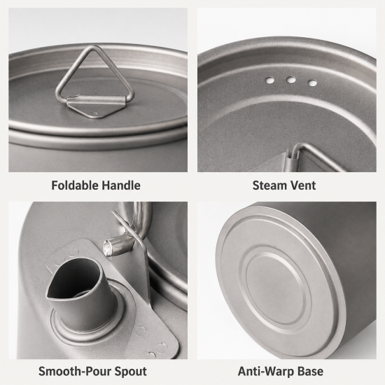 Lightweight Titanium Camping Kettle - Image 5