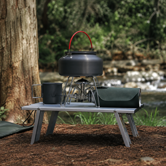 Lightweight Mini Folding Aluminum Camping Table - Image 3