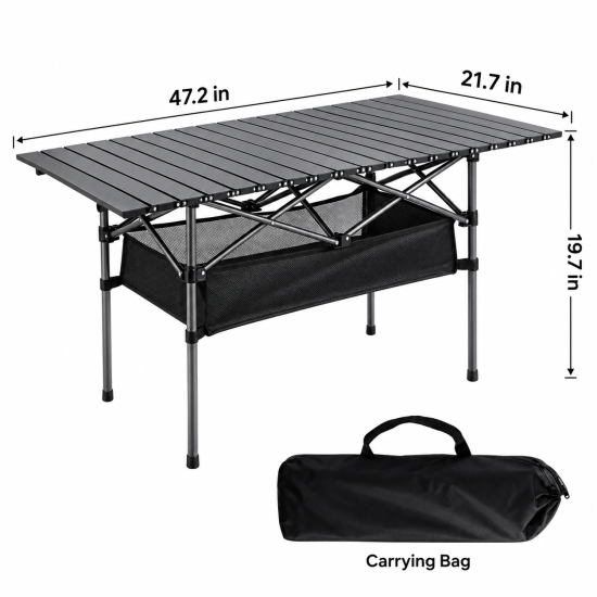 Portable Folding Aluminum Camping Table - Image 6