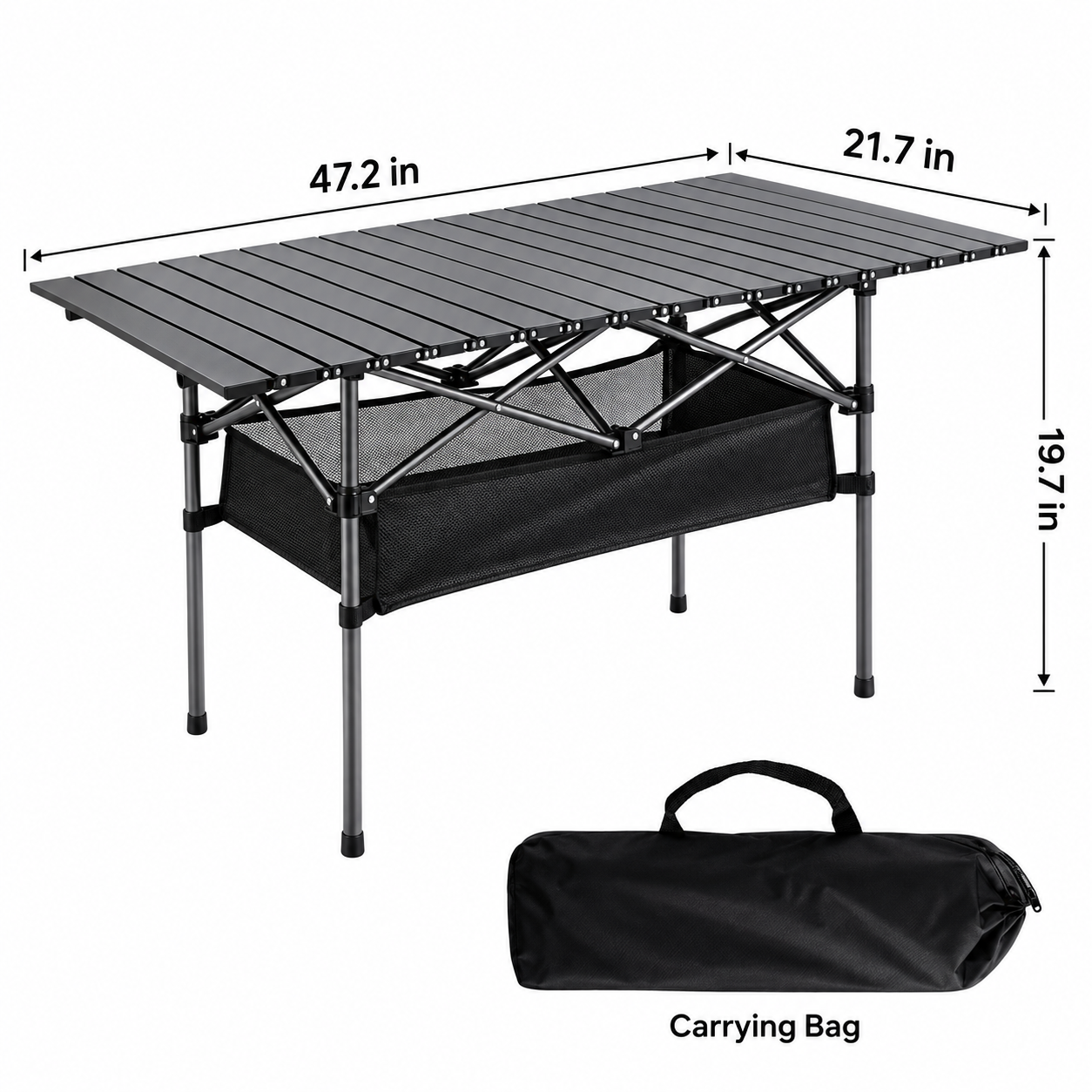 Portable Folding Aluminum Camping Table - Image 6
