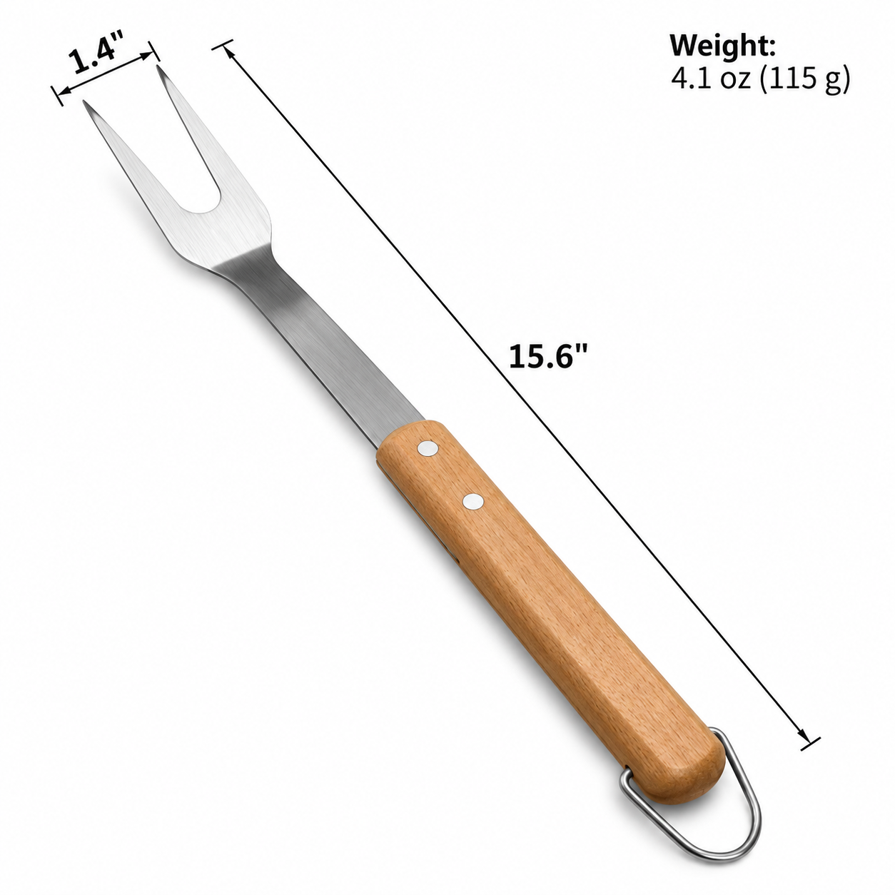 4-Piece Stainless Steel BBQ Tool Set - Image 7