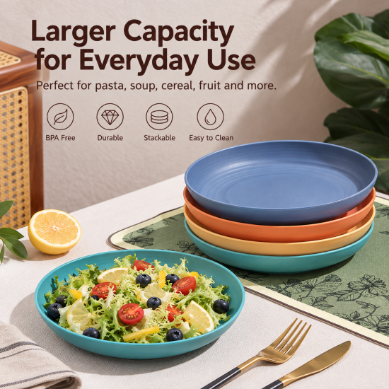Stackable PP Camping Plate Set - Image 4