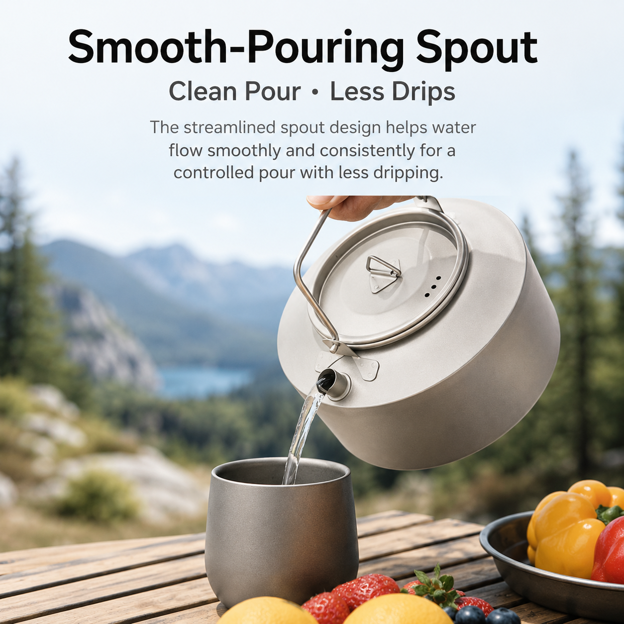 Lightweight Titanium Camping Kettle - Image 4