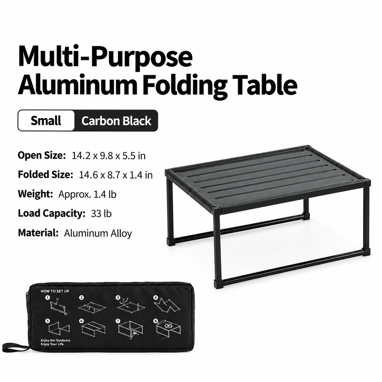 Portable Aluminum Folding Camping Table - Image 10