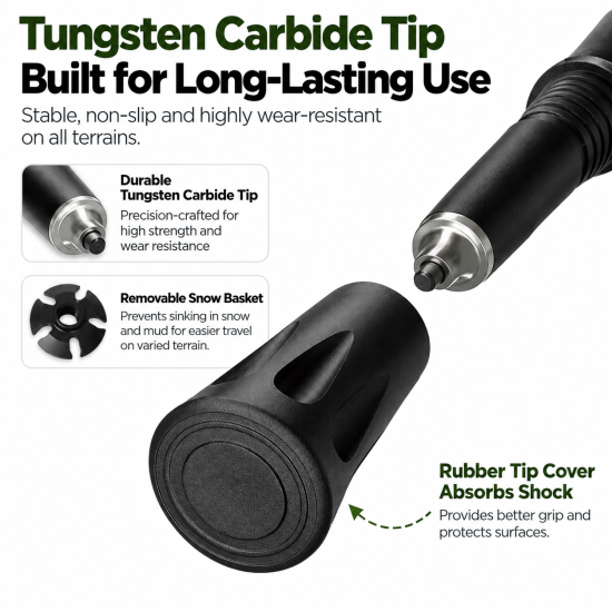 Folding Aluminum Trekking Pole - Image 10