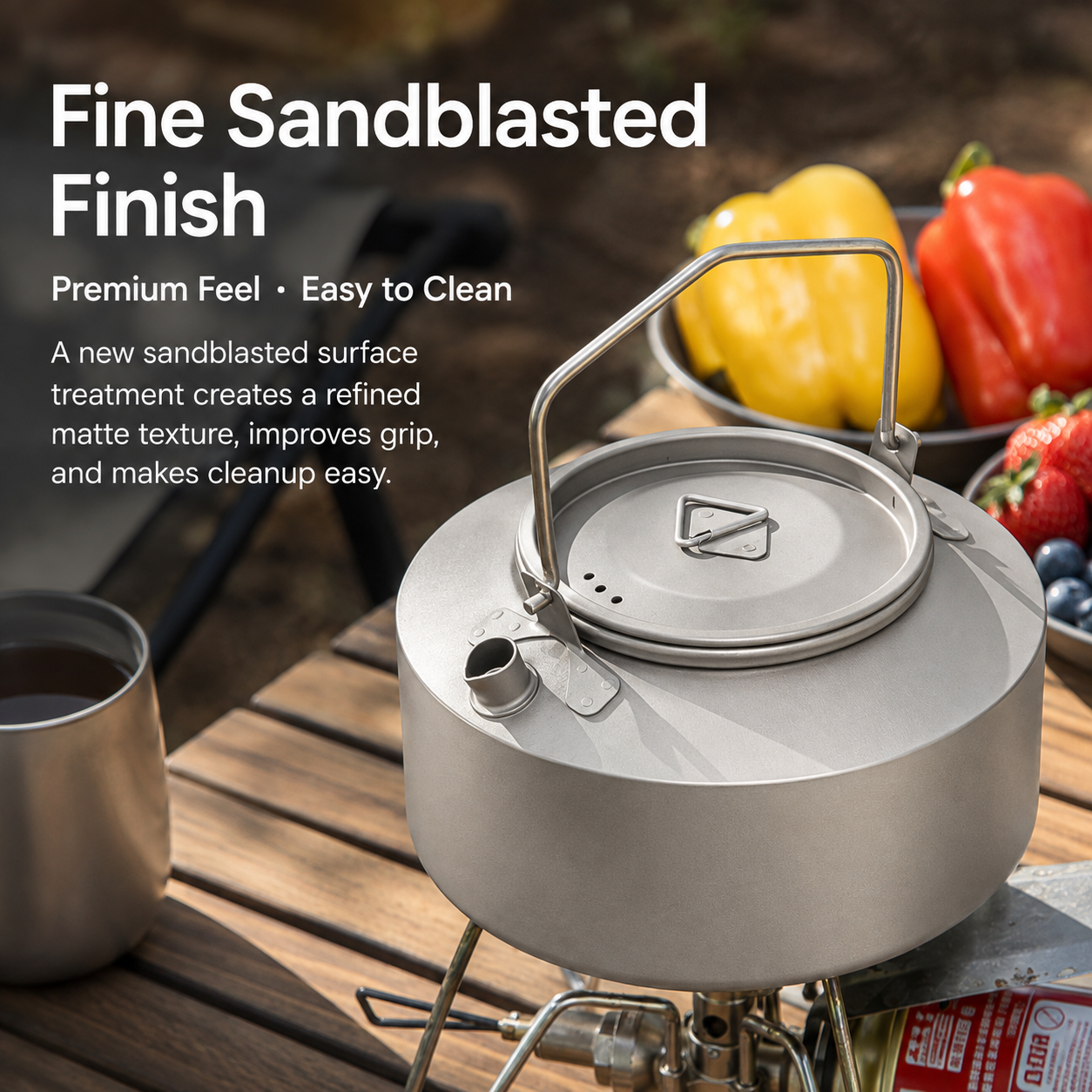 Lightweight Titanium Camping Kettle - Image 3