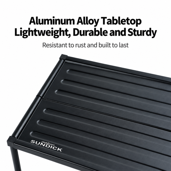 Portable Aluminum Folding Camping Table - Image 6