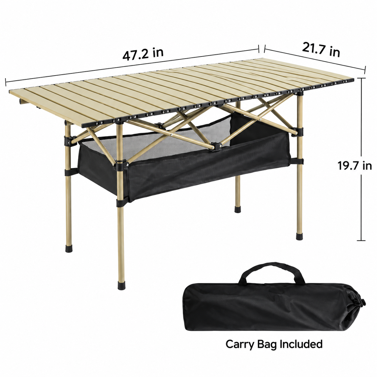Portable Folding Aluminum Camping Table - Image 7