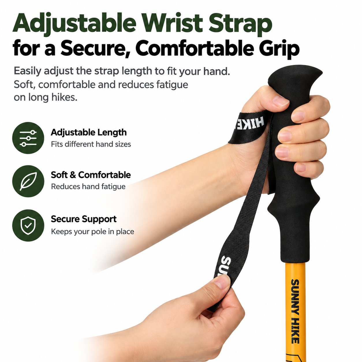 3-Section Quick-Lock Aluminum Trekking Poles - Image 7
