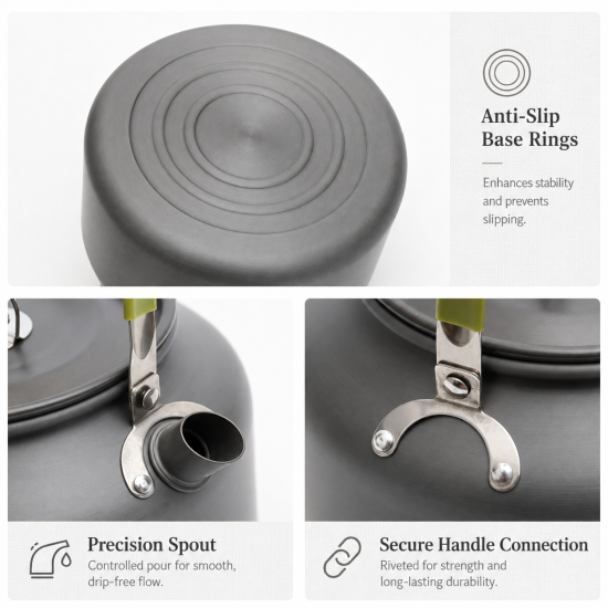 Hard-Anodized Aluminum Camping Kettle - Image 4
