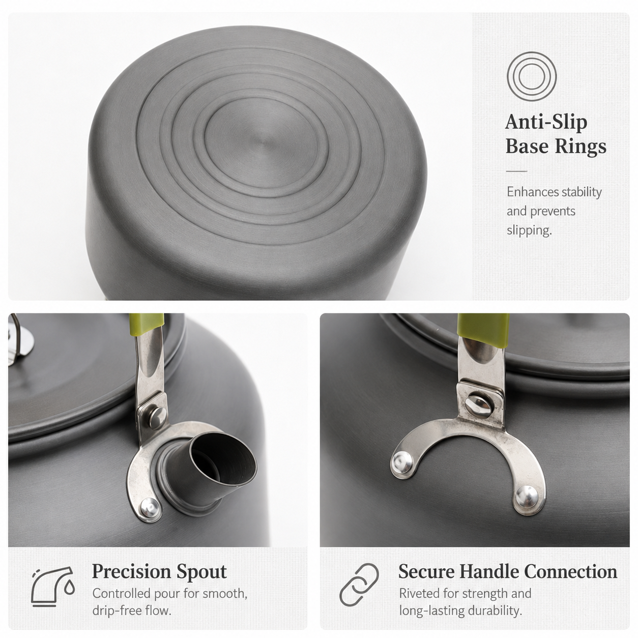 Hard-Anodized Aluminum Camping Kettle - Image 4