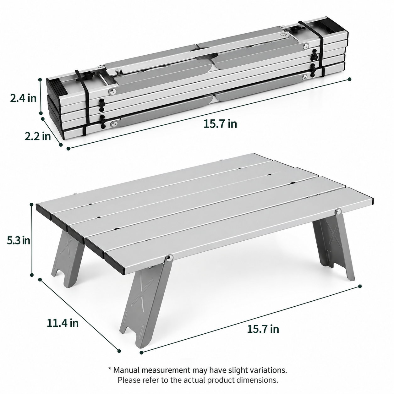 Lightweight Mini Folding Aluminum Camping Table - Image 7