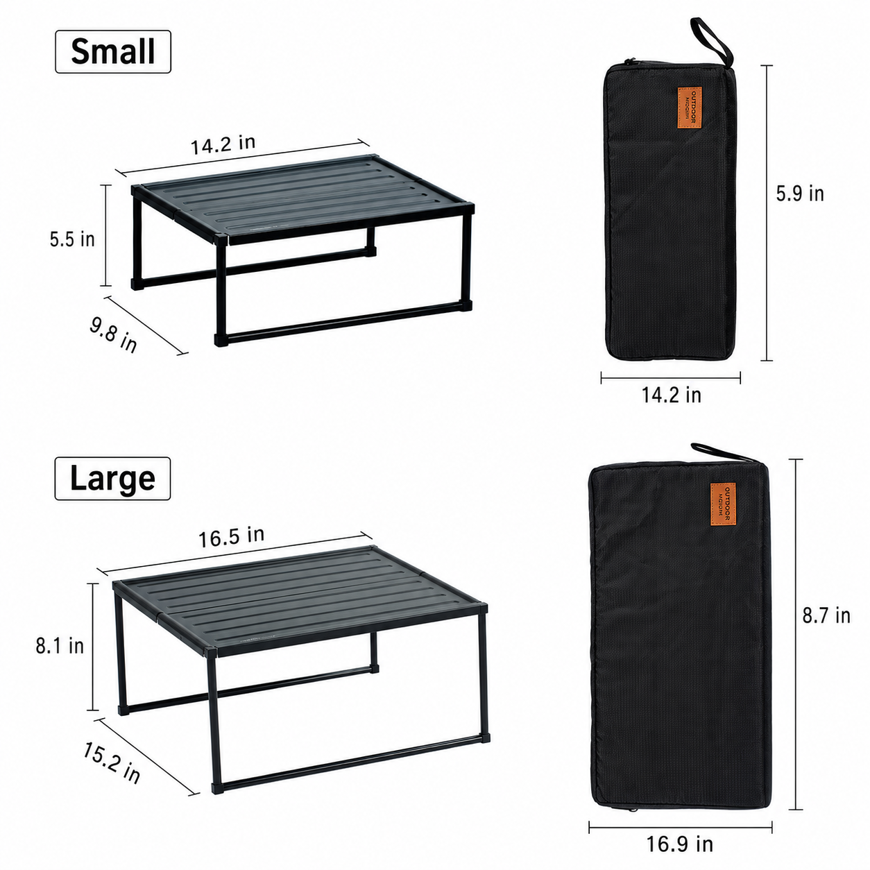 Portable Aluminum Folding Camping Table - Image 7