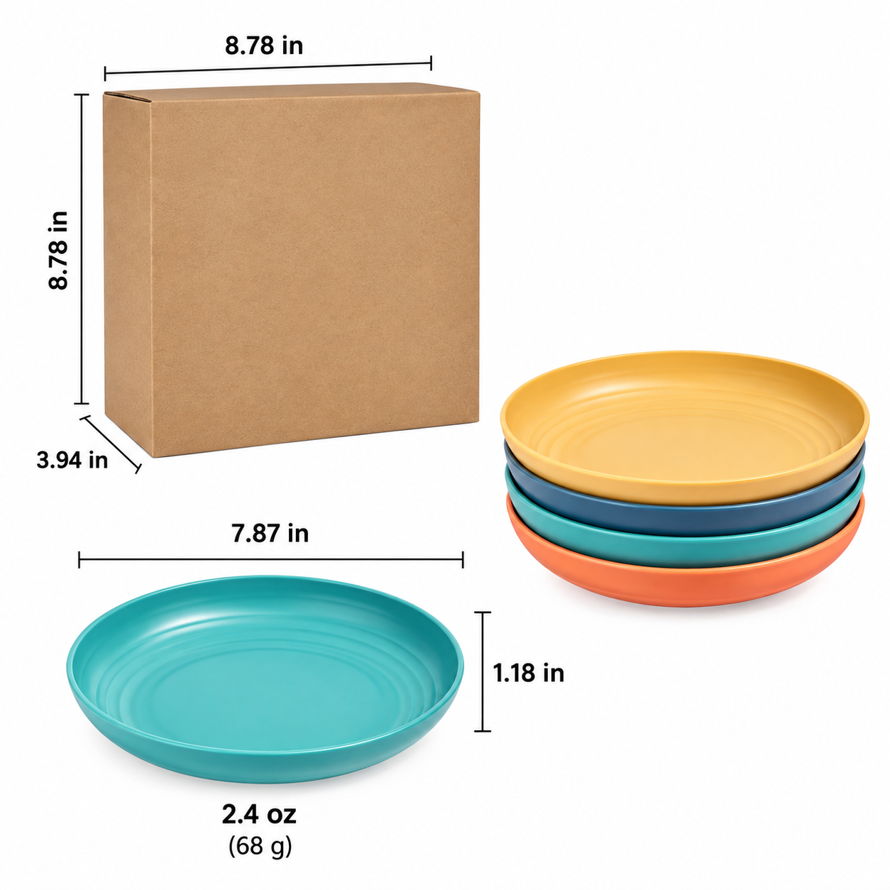Stackable PP Camping Plate Set - Image 5