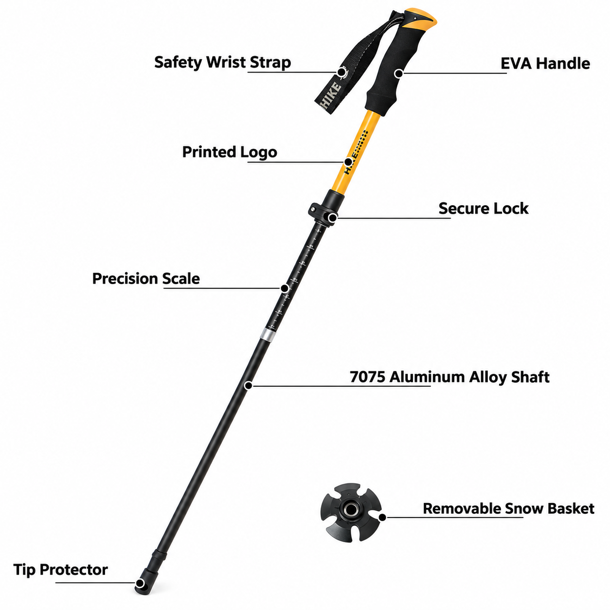 Folding Aluminum Trekking Pole - Image 5