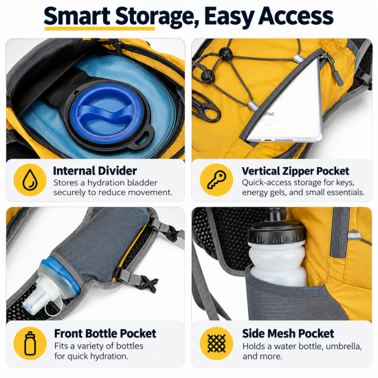 Lightweight Running & Cycling Backpack - Image 4