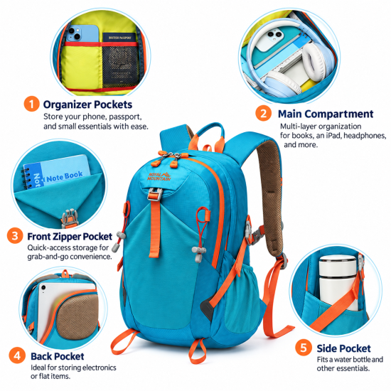 20L/30L Lightweight Hiking Daypack - Image 7