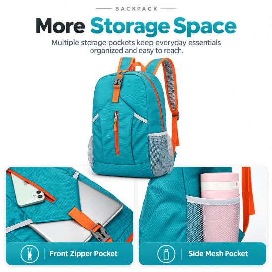 Lightweight Packable Outdoor Daypack - Image 3