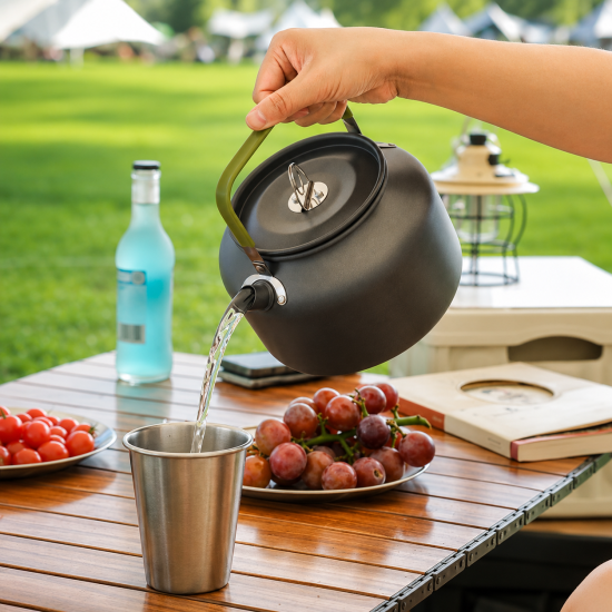Hard-Anodized Aluminum Camping Kettle - Image 3