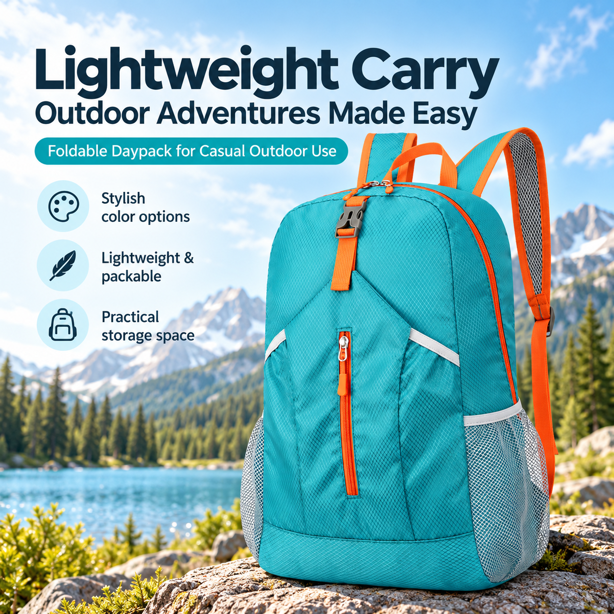 Lightweight Packable Outdoor Daypack - Image 2