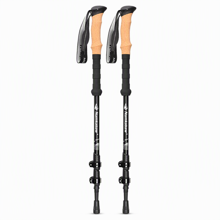 Adjustable Aluminum Trekking Poles with Cork Handles-Pair