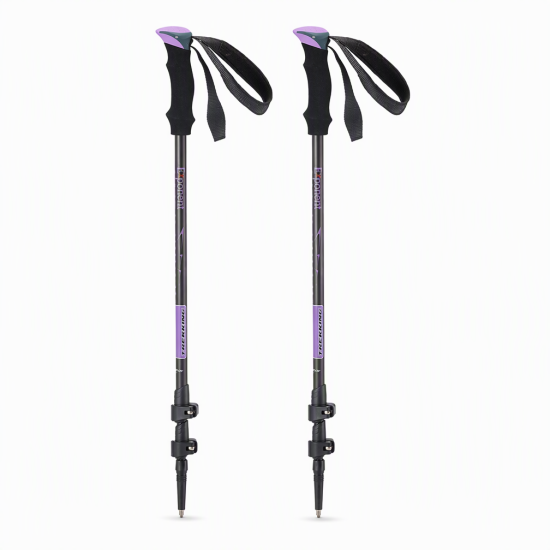 Adjustable Aluminum Trekking Poles with EVA Grips – Pair