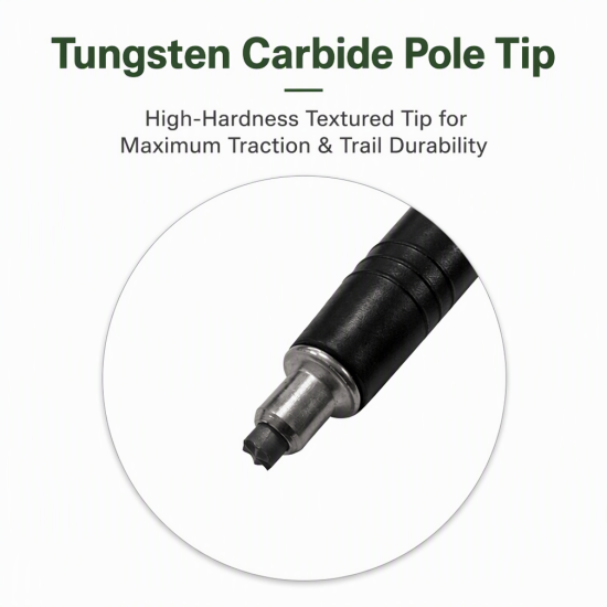 Foldable T6 Aluminum Trekking Poles with Cork Grips – Pair - Image 9