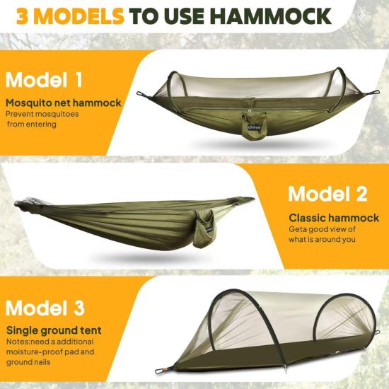 Quick-Open Mosquito Net Hammock - Image 8