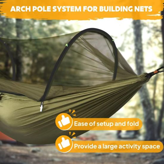 Quick-Open Mosquito Net Hammock - Image 5