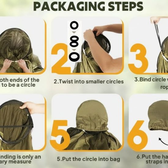 Quick-Open Mosquito Net Hammock - Image 9