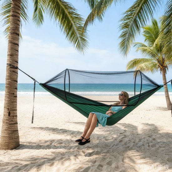 Quick-Open Mosquito Net Hammock - Image 4