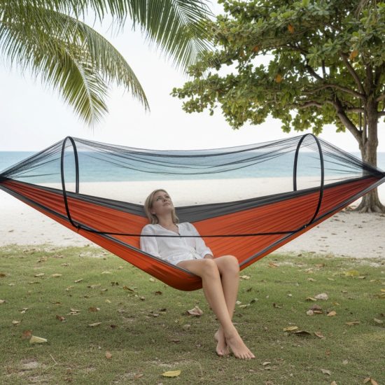 Quick-Open Mosquito Net Hammock - Image 3