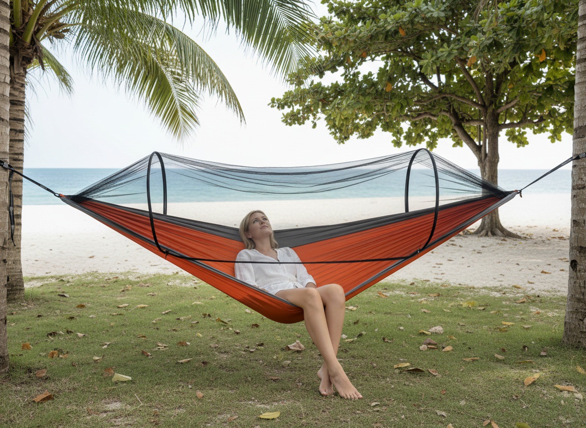 Quick-Open Mosquito Net Hammock - Image 3