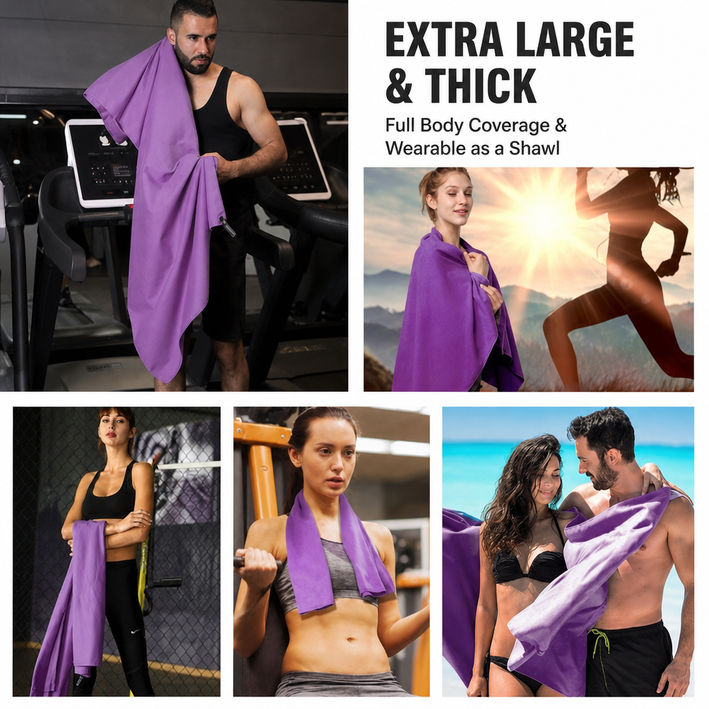 Quick-Dry Towel with Zipper Pouch - Image 5